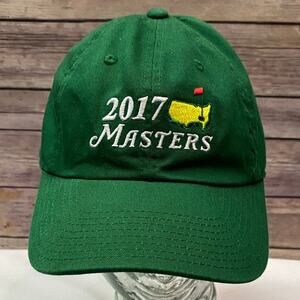 2017 Masters Augusta National Golf Club Hat Cap Green Adjustable Strap Back OSFM